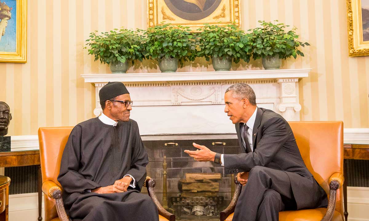 Barack Obama and President Mohammadu Buhari