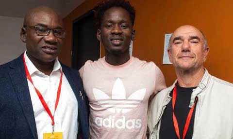 singer mr eazi with father