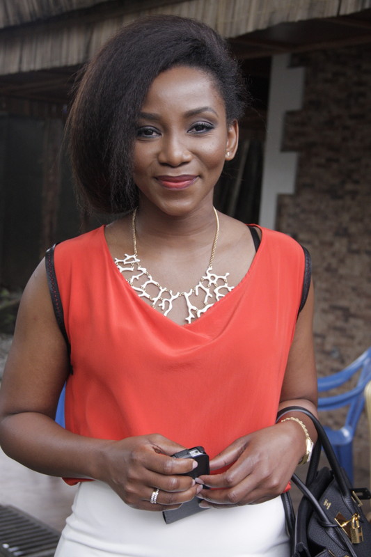 Genevieve Nnaji gets her Hermes Birkin customised by Nigerian