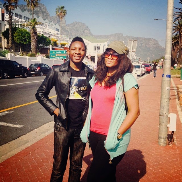 Pictures: Omotola’s Son Celebrates 16th Birthday In Cape Town