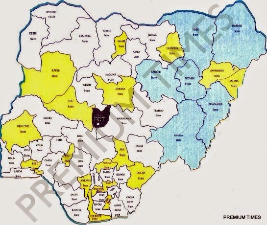 National confab : See the new map of Nigeria + additional states