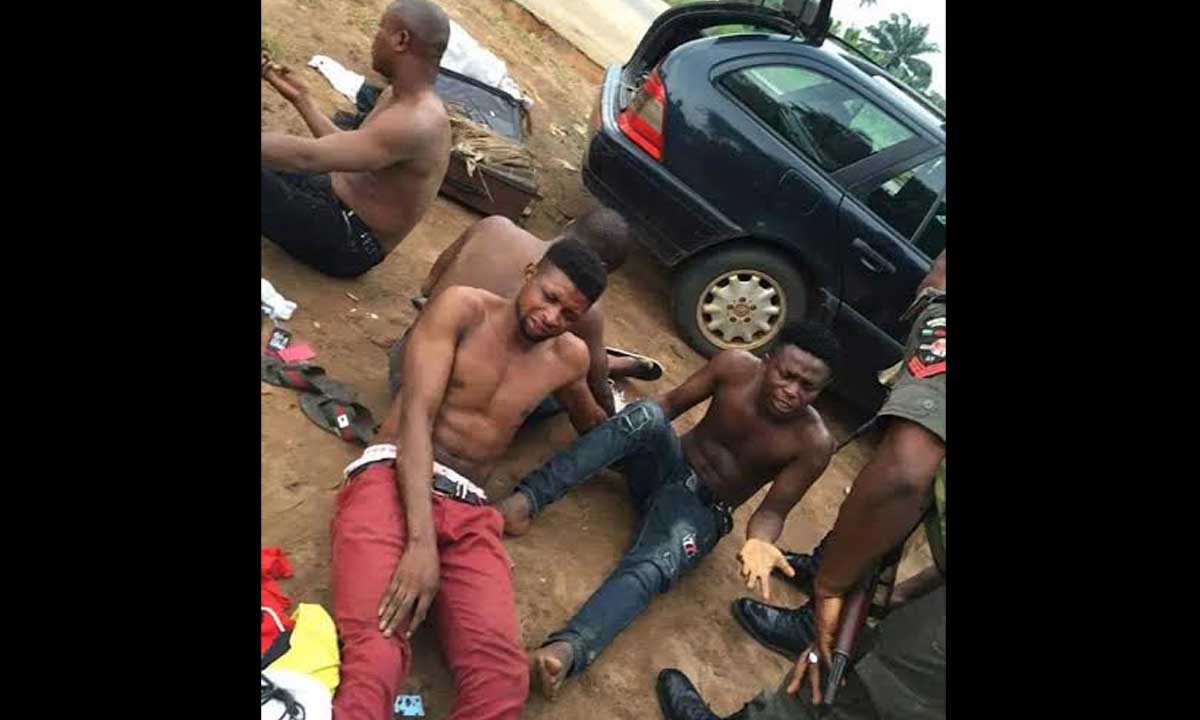 Four Ritualist And Internet Fraudsters Apprehended With Female Wears And Ritual Items