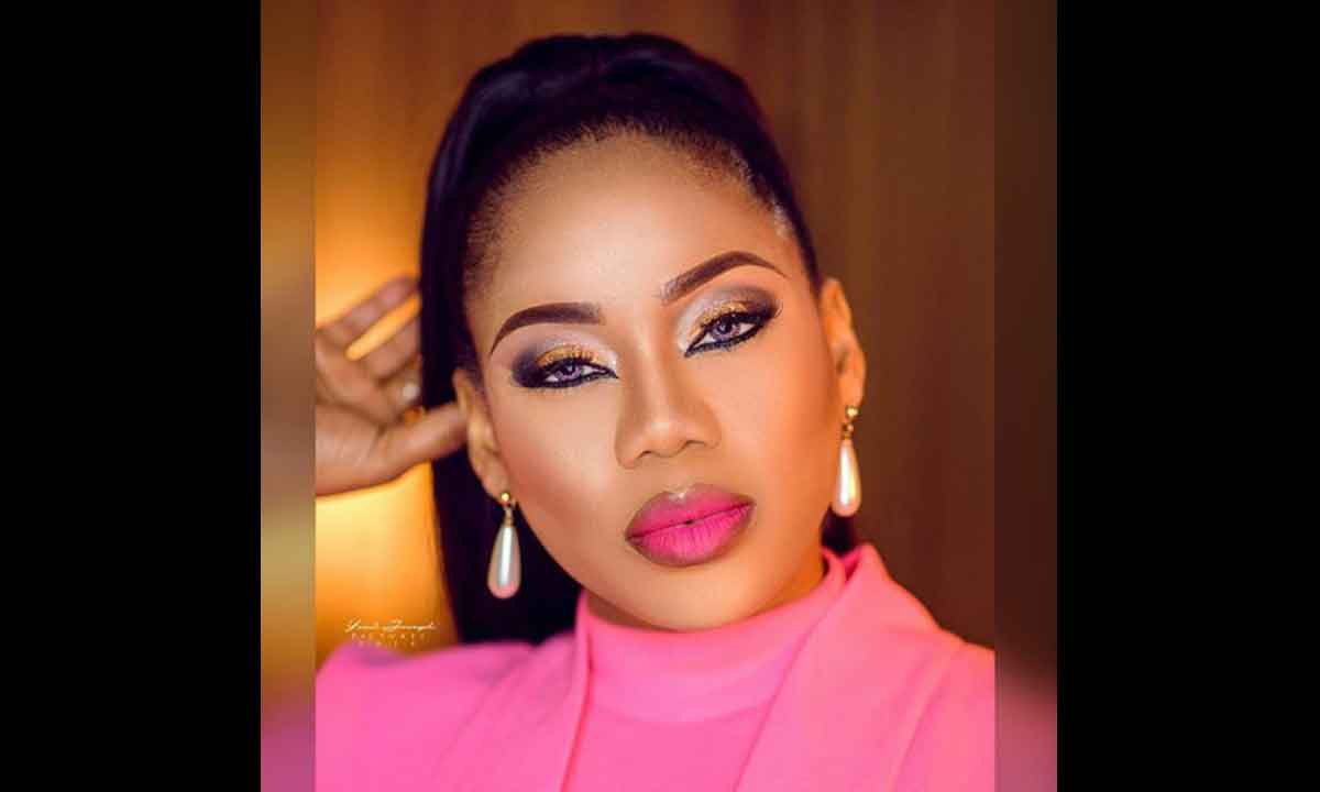 Toyin Lawani Dazzles in Pink Outfit