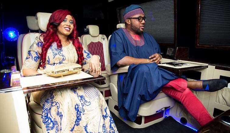 E-Money Steps out with Wife Looking Calm