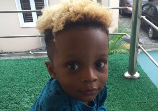 Fans Reacts Over Olamide’s Son’s Blonde Hair