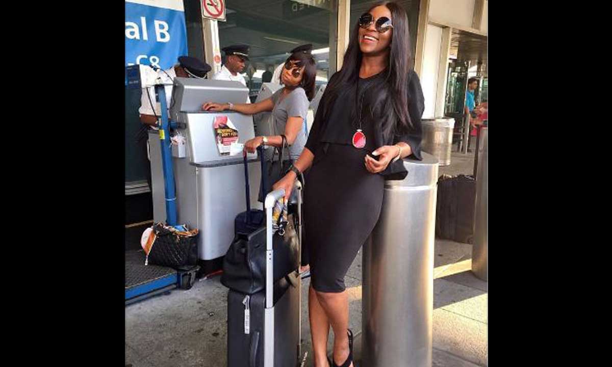 Stylish Genevieve Nnaji Spotted at the Airport