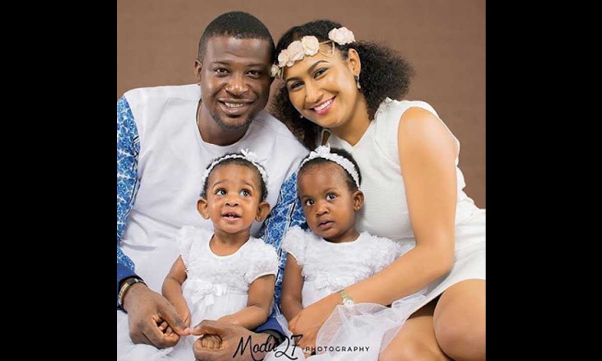 You need to see these Yinka Olukunga’s (Nnenna & Friends star) adorable husband and twin daughters photos