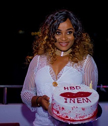 Nollywood Actress, Imem Peters Exposes Underwear During Birthday
