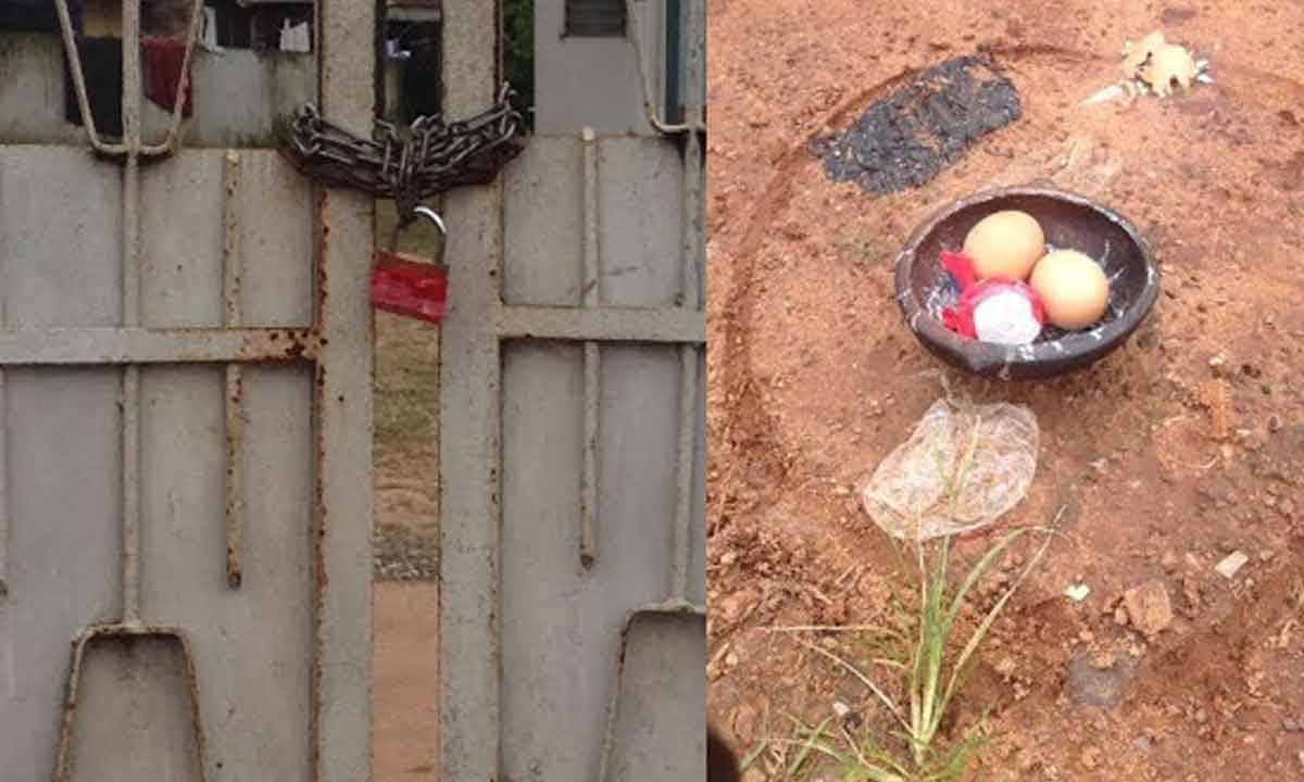 Voodoo Juju found at APC Secretariat front gate in Delta State
