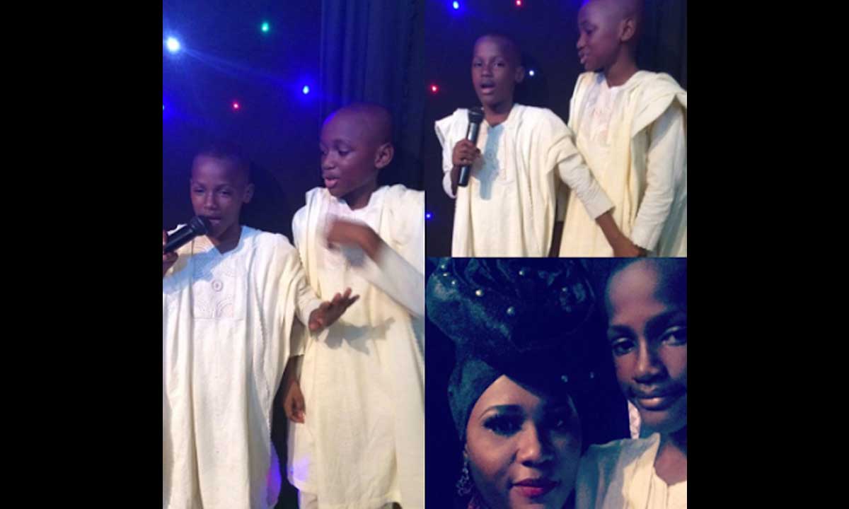 2Face’s Two Son Give Him a Run For His Cuteness