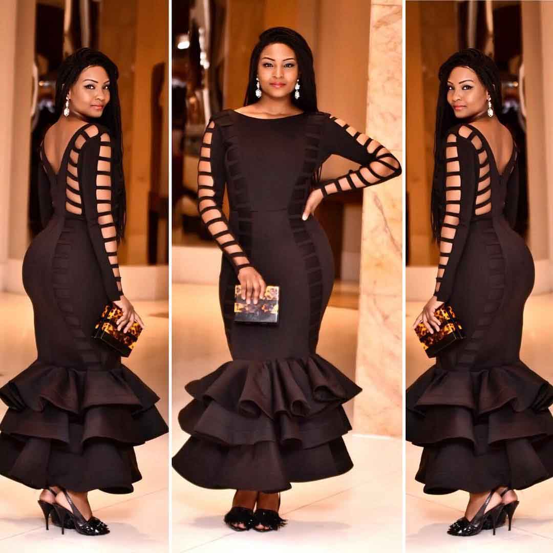 Osas Ighodaro Ajibade Slays In Elegante By Tiannah Transformer Dress