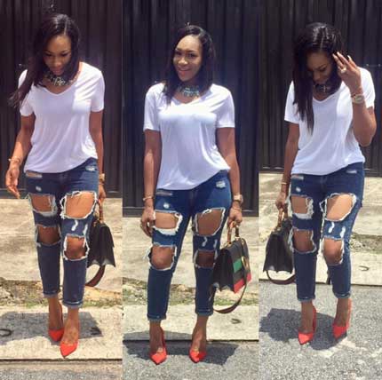 Fans Continue to Attack Actress Ebube Nwagbo Over Her Ripped Jean