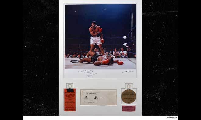 Muhammad Ali’s Liston Knockout Pic Hits Auction … Could Sell For $600k!!