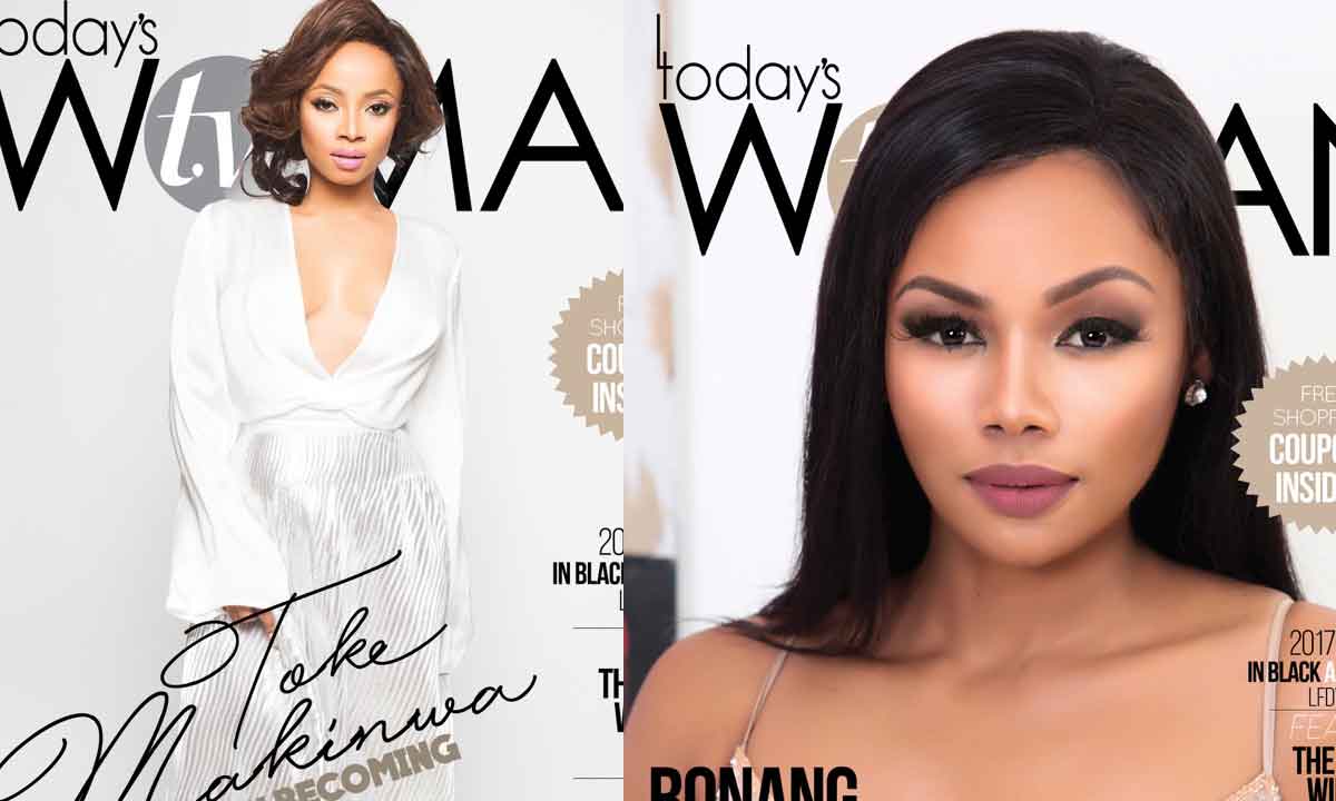 Nigeria’s Toke Makinwa and South Africa’s Bonang Matheba Cover TW Magazine