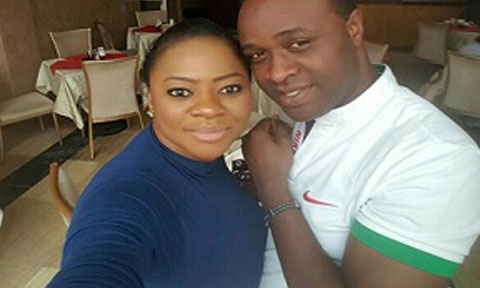 Yoruba Actor Femi Adebayo Flirts With His New Bride, Maimunat