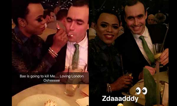 Photos: See What Bobrisky Is Doing Intimately With A Man In London