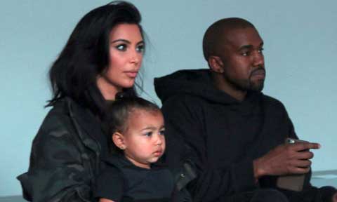 Kanye West Ditches His Blonde Hair As He Spends Christmas With His Wife And Daughter