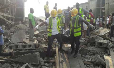 Black Xmas: 2 killed, many trapped as building collapses at Lagos Police College