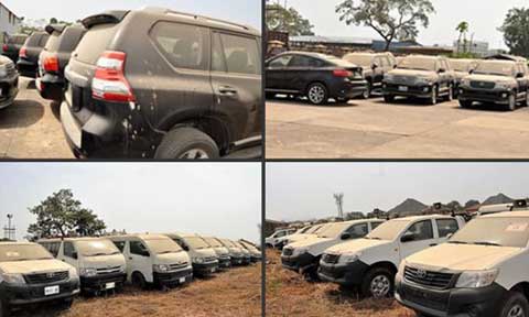 Busted! EFCC Discovered 47 SUVs Bought With Dead PHCN Workers Money