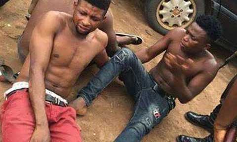 Yahoo Boys caught with ladies Panties, Bras, as Ritual Items in Delta State
