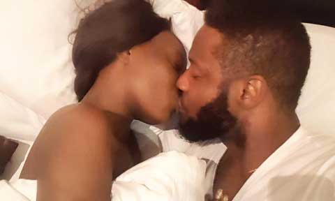 OAP Roby Ekpo Shares Another Photo with His Wife Kissing in the Bedroom