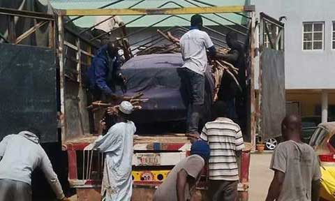 Photos: New Means Used In Smuggling Cars Into Nigeria Intercepted By Custom!