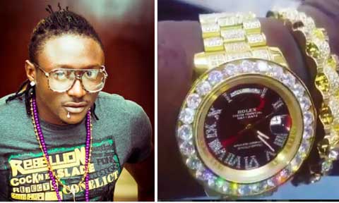 Busted: Recession Forces Popular Artiste Terry G To Wear Fake Rolex Watch