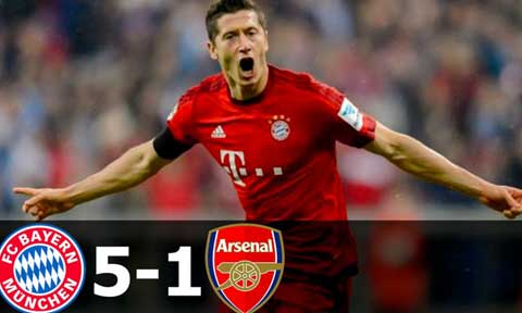 Bayern Munich  Kicked Arsenal Out Of Champions League After Losing 5 -1 (Watch All Goals Highlights)