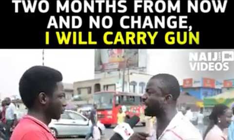 Man Says He Will Join Arm Robbery if Recession Continues