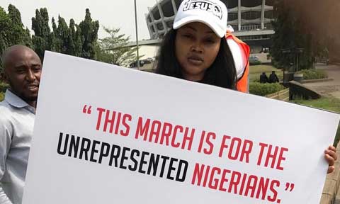 Pants On Fire! Mercy Aigbe Allegedly Fakes Participation in #IStandWithNigeria Protest