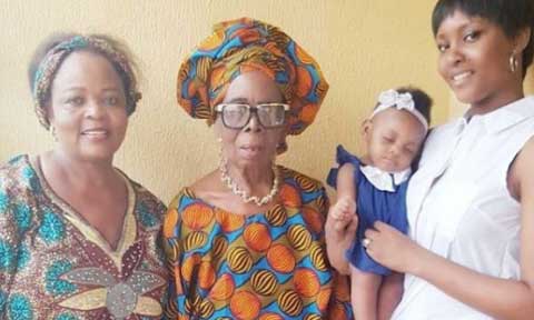 Osas Ighodaro Shares Four Generation of her Family