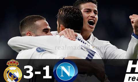 Real Madrid Dispatch Napoli 3-1 (Watch All Goals Highlight)