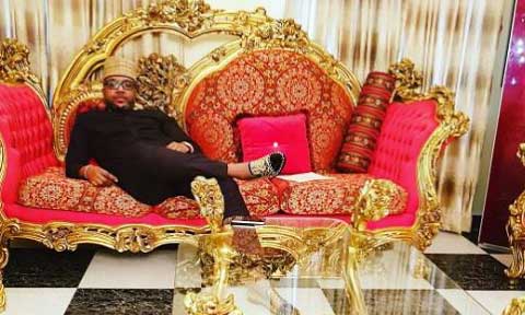 Photos: E-Money Flaunts His Billion Naira “Gold Themed” Home