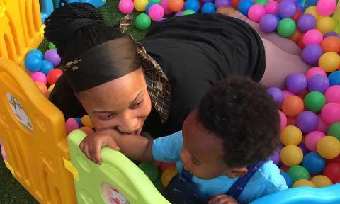 Look Away Churchil! Tonto Dikeh Shares Lovely Picture With Son
