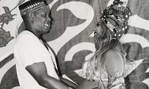 Beyonce And Jay Z All Loved Up At Their Ankara-themed Baby Shower/Push Party
