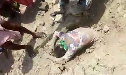 Girl miraculously survives after being buried alive for two hours