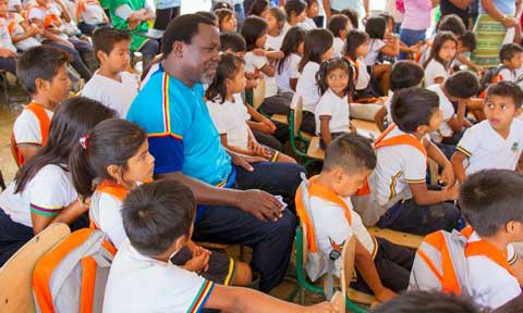 TB Joshua Treks Into Deep Rainforest To Donate School To Ecuadorian Locals (Video, Photos)