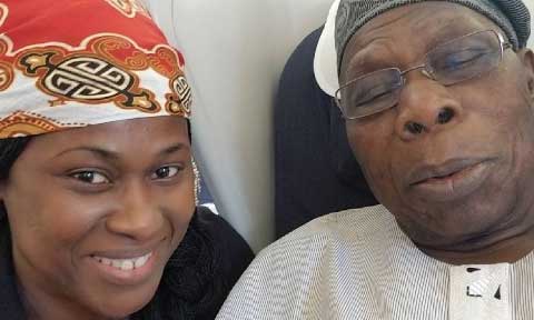 Any Need For Uche Jombo Having Selfie With Olusegun Obasanjo On BA Flight