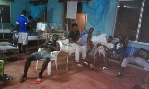 13 Nigerian Players Hospitalized After Eating ‘Semo’ And ‘Egusi’ (Photos)