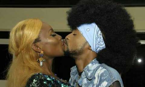 Denrele Edun Caught kissing Actress, Ada Slim (Photo)