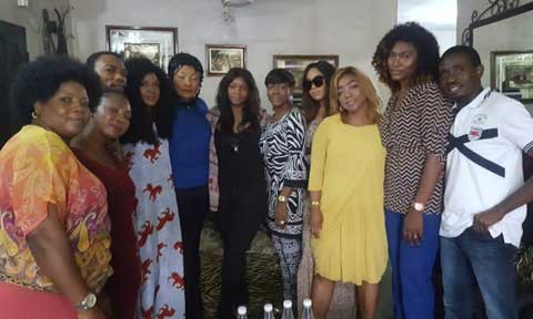 Nollywood Stars Visit Eucharia Anunobi On The Death Of Her Son