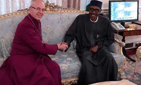Archbishop Of Canterbury Visits President Buhari In London (Photo)