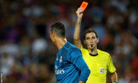 Christiano Ronaldo Suspended In 5-Game, £2727 Fine For Pushing Referee