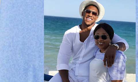 Photos: Anthony Joshua Relaxing  With Mum In Spain