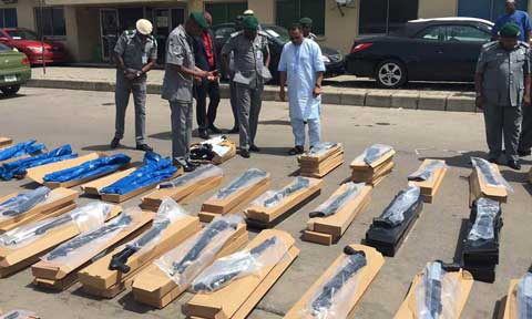 Custom Seize One Thousand One Hundred Rifles In Lagos