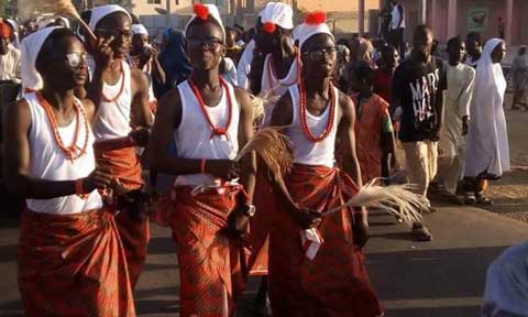 When Kano Youths Celebrated Salah In Igbo Outfits