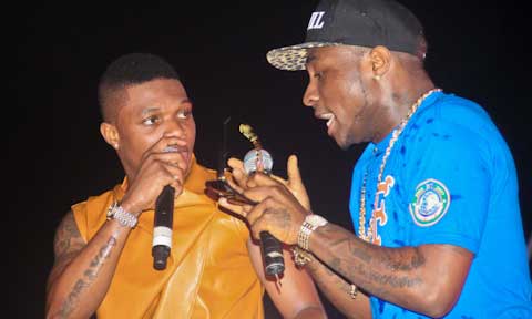 Historic Moment As Wizkid & Davido Perform Together On Stage