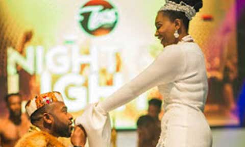 Actor Enyinnaya Nwigwe proposes to Ebube Nwagbo at The Base Event Center, Enugu (Exclusive Photos)