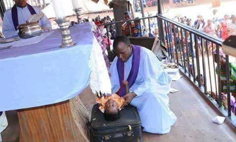 Father Mbaka “Resurrects A Dead Baby” During Church Crusade (photos)