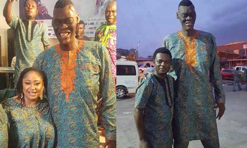 Tallest Man In Nigeria Afeez Oladimeji Shocks Nollywood Stars